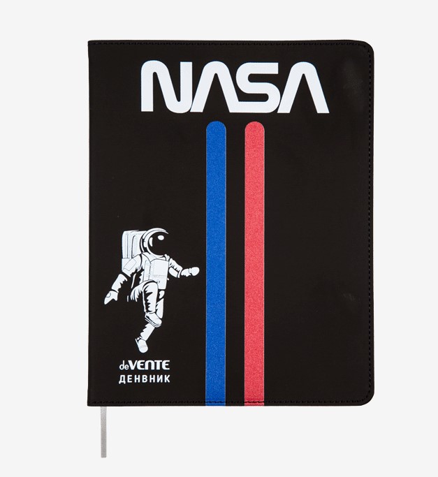 Дневник 'deVENTE. NASA' универсальный блок, 48 листов, белая бумага 80 г;м², 2020477